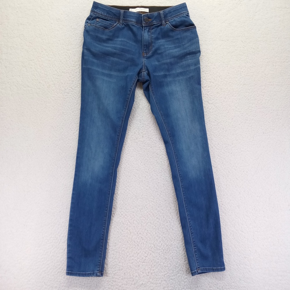 Est. 1946 Denim Women Size 6 Medium Wash Skinny Jeans Elastic Waist Blue RN37080